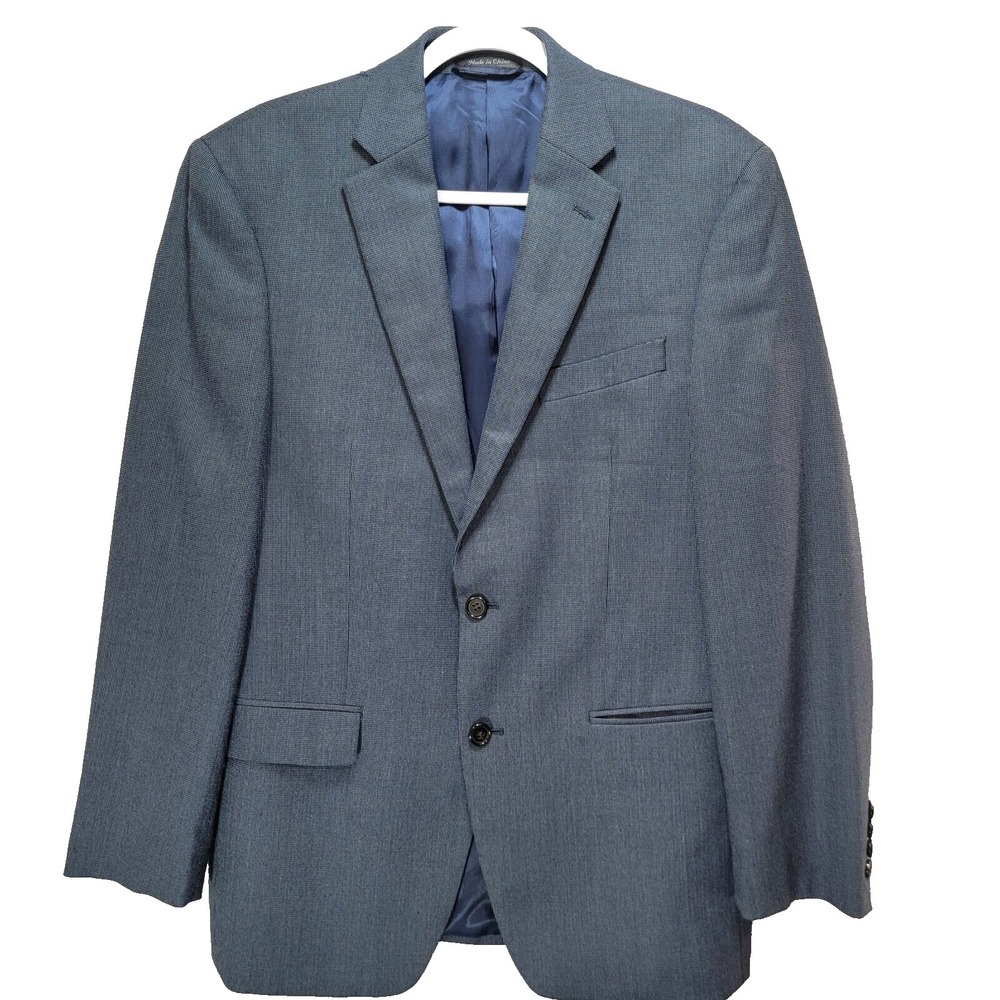 Lauren Ralph Lauren Blazer Mens 38R Jacket Blue Single Breast 2 Button Office